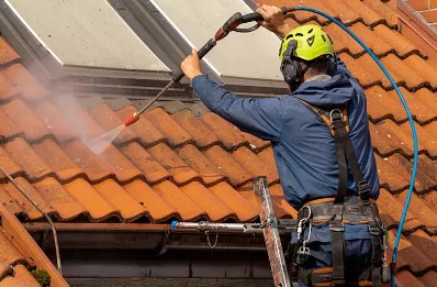 Démoussage et hydrofuge de toiture à Orcines